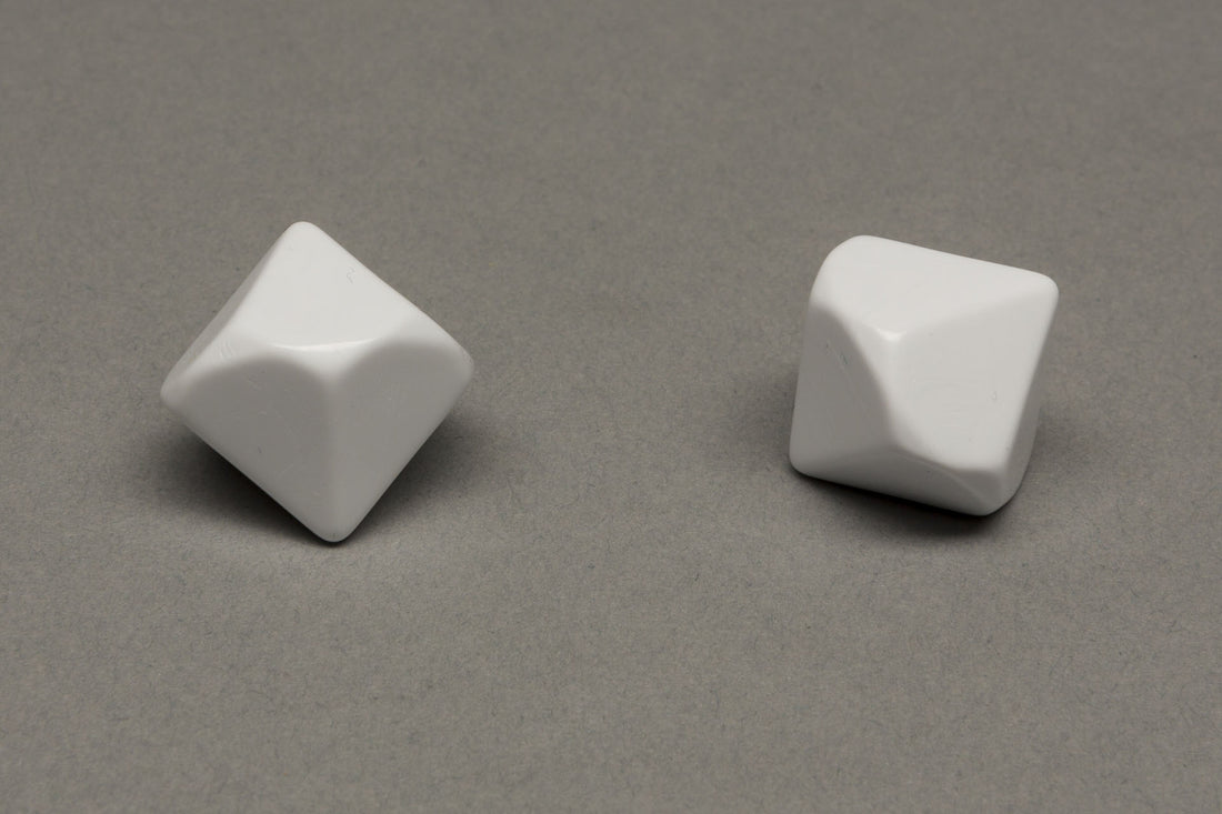 10-sided blank dice