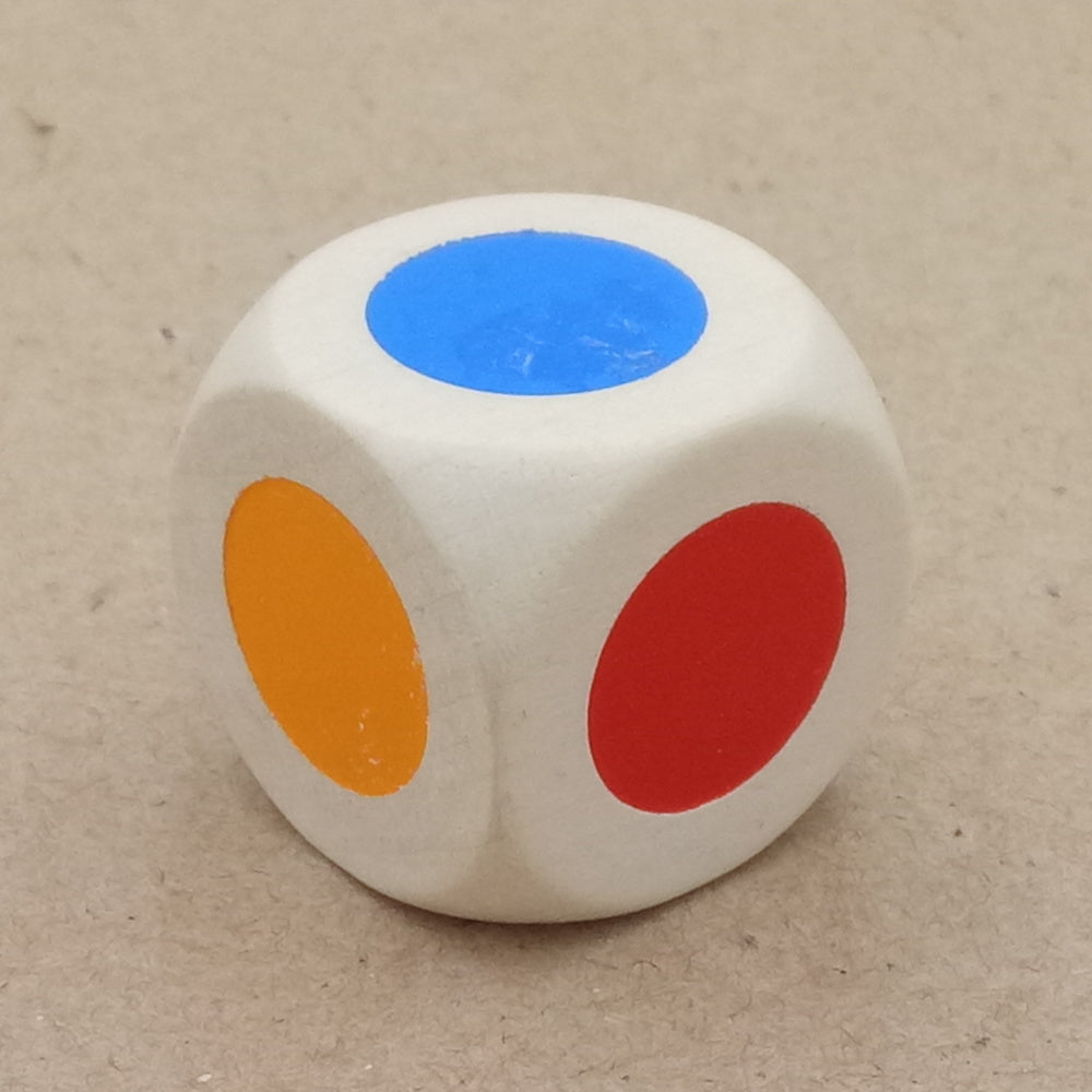 Farbwürfel 25mm rot gelb blau