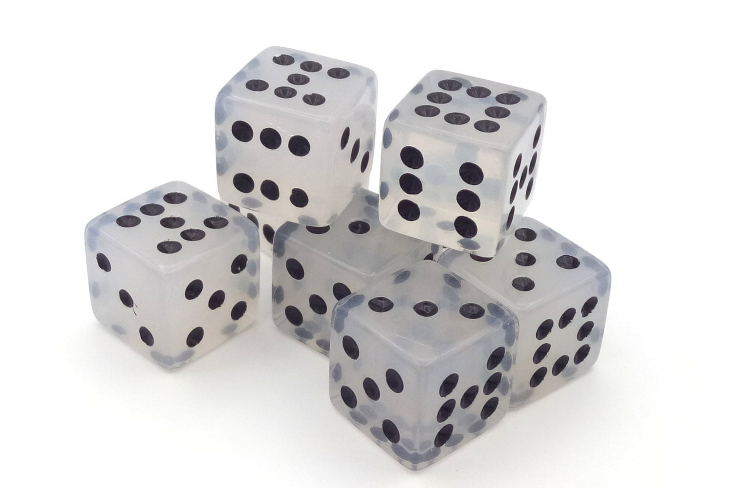Plastic dice value 3-8