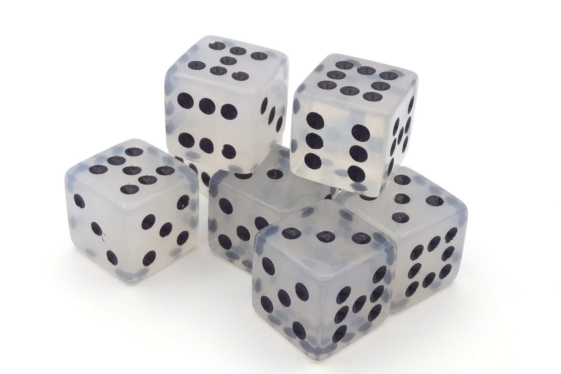 Plastic dice value 3-8