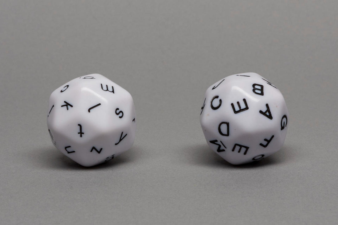 Alphabet dice 30-sided German-small