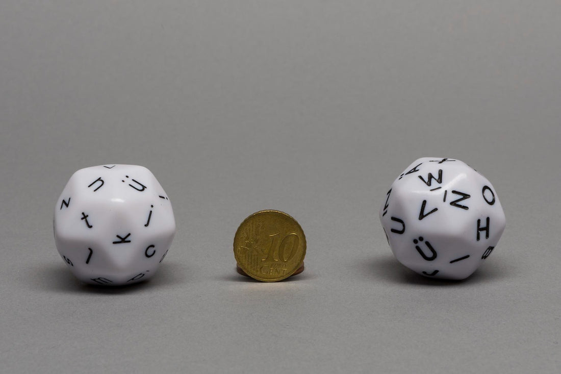 Alphabet dice 30-sided German-small