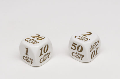 Eurocent dice