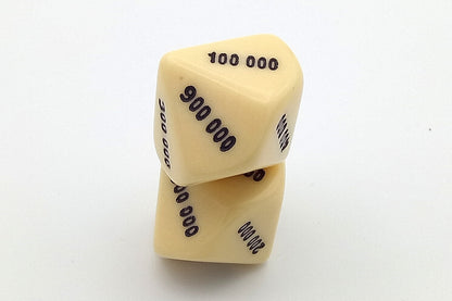 Plastic dice 100,000