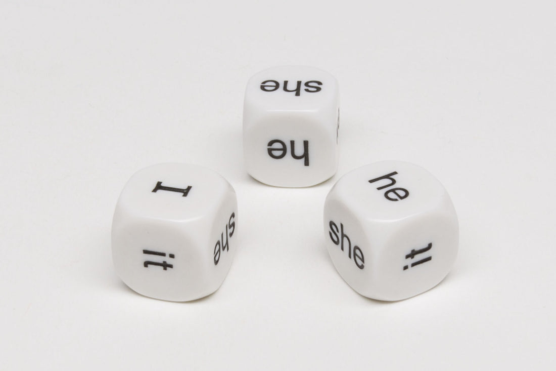 Personal pronoun dice (English)