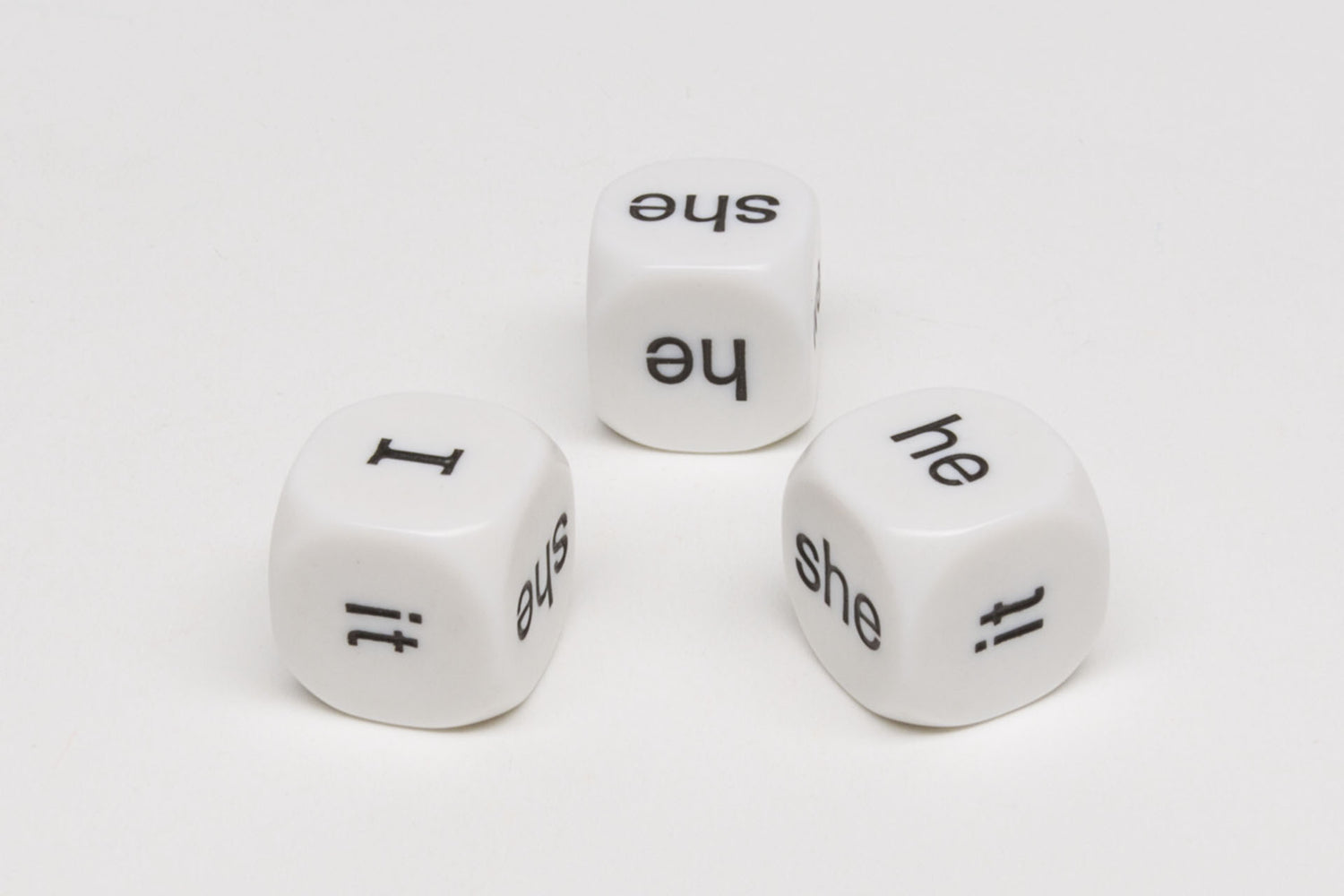 Personal pronoun dice (English)