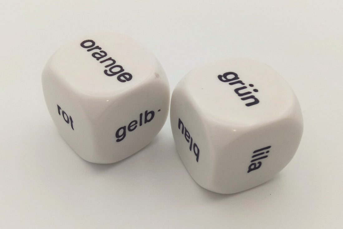Educational dice german