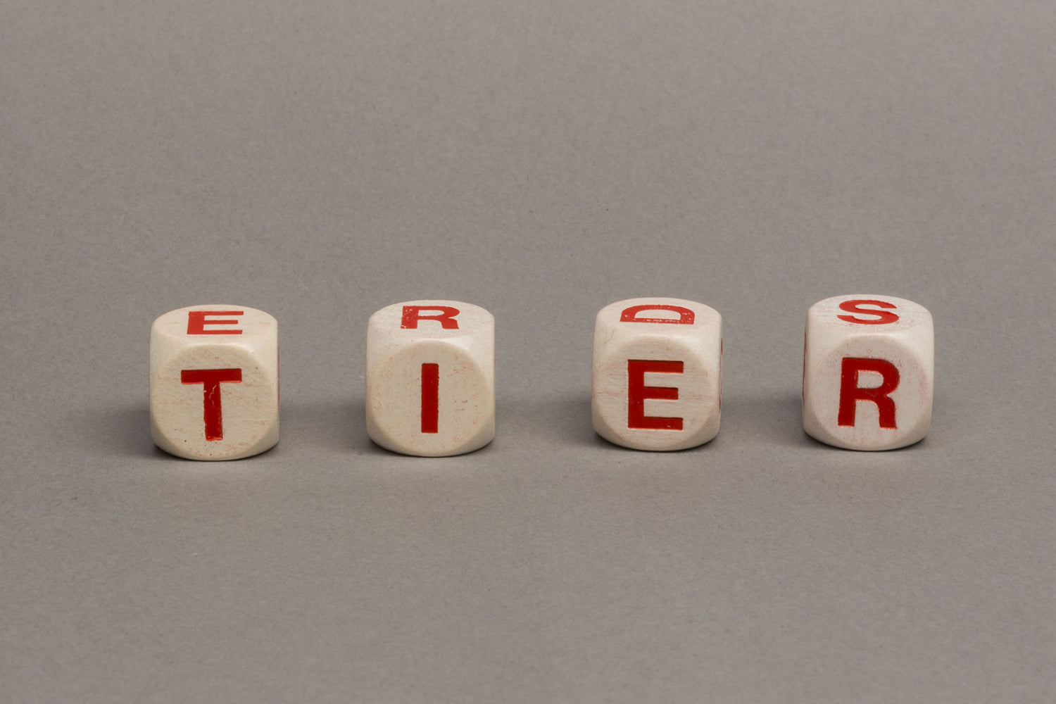 Letter cubes 18mm