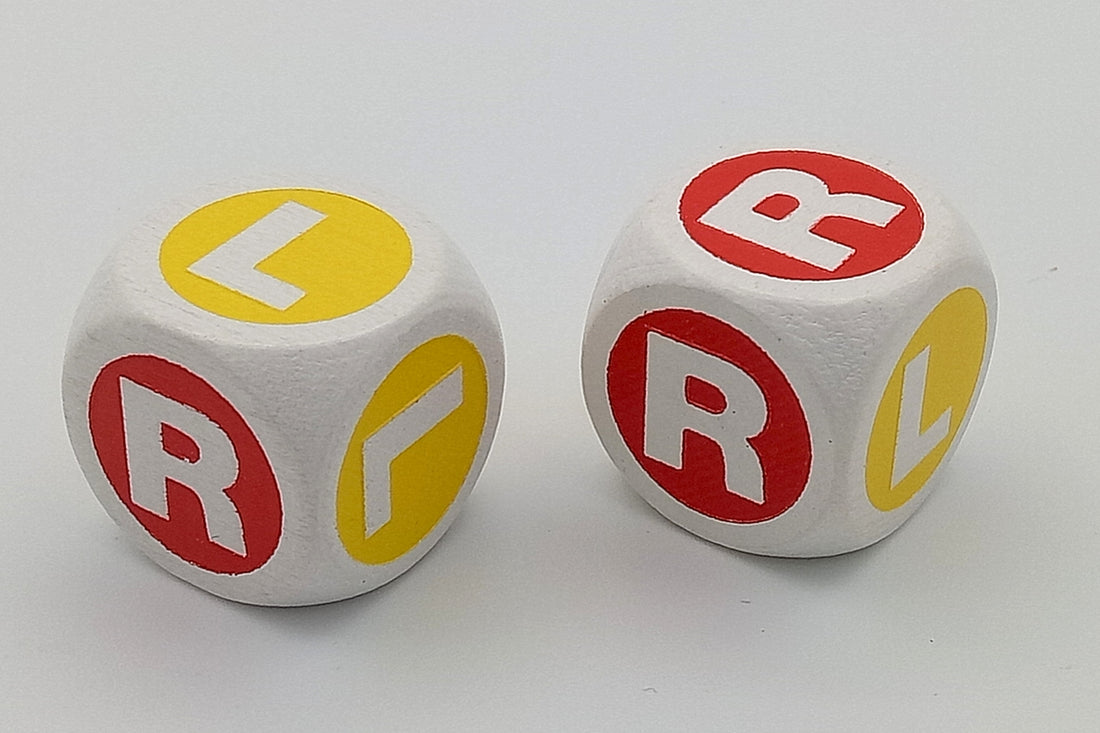 Letter dice L / R