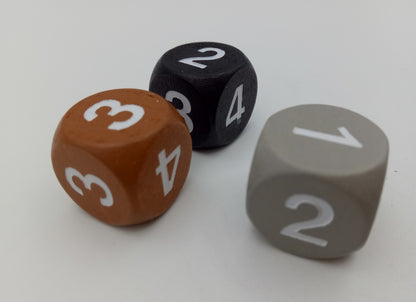 Zahlenwürfel mit unterschiedlicher Verteilung