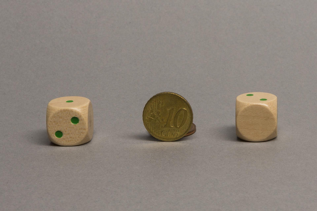 Dice 1-2-3 with one empty side