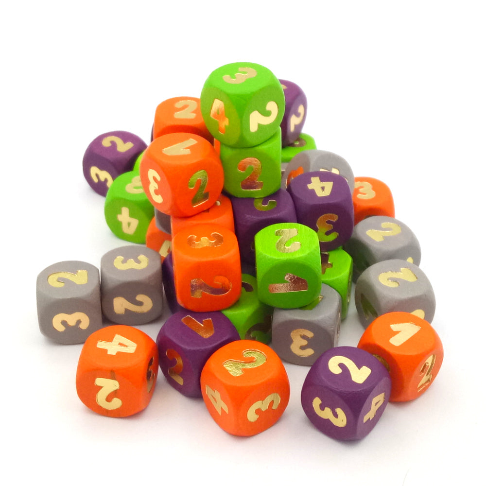 Dice set 12mm - 1-2-2-3-3-4