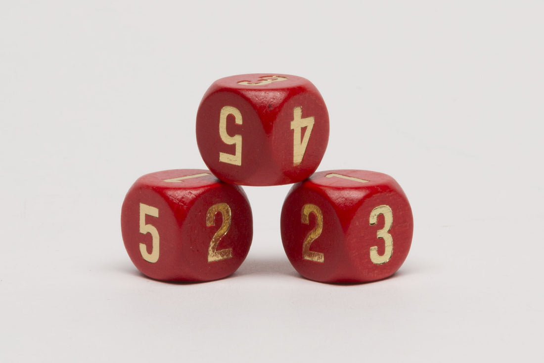 Dice 1-2-3-3-4-5