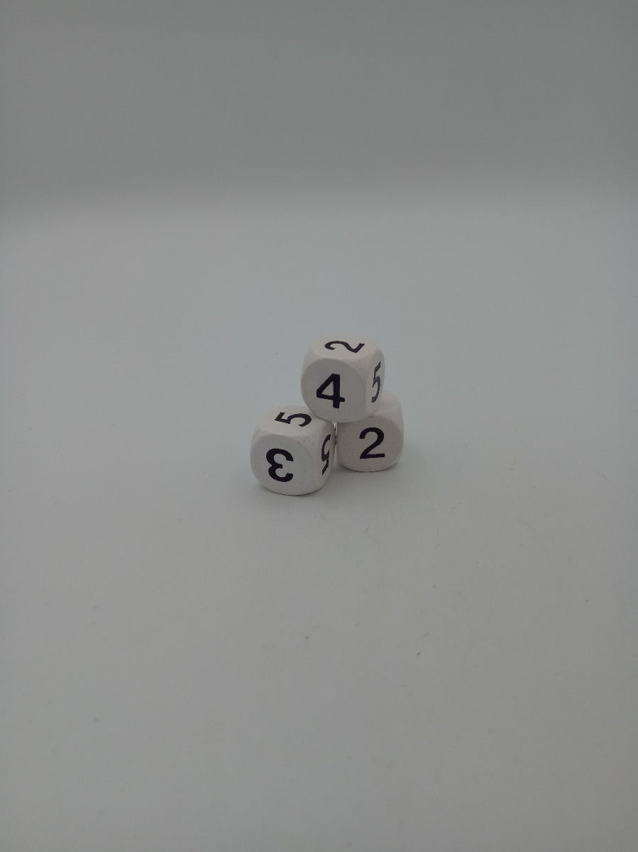 Dice 1-2-3-4-5-5