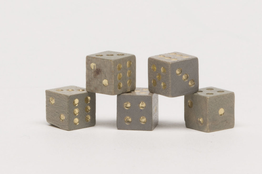Miniwürfel 8mm grau