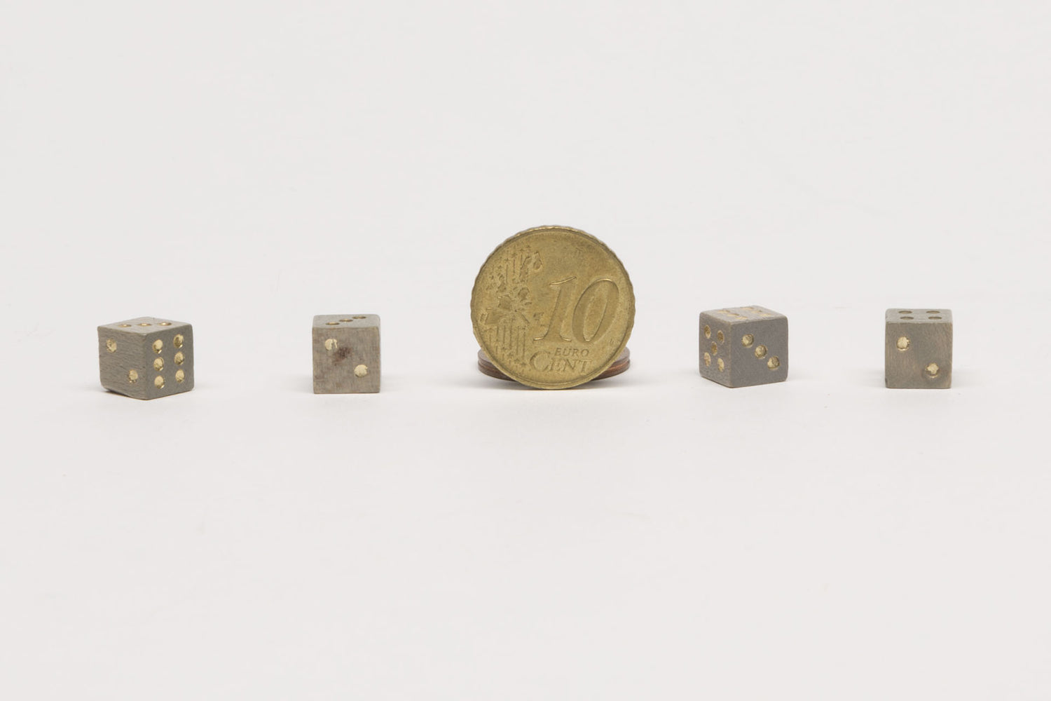 Miniwürfel 8mm grau
