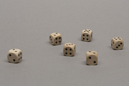 Miniature dice 10 mm 2/2/3/4/4/5