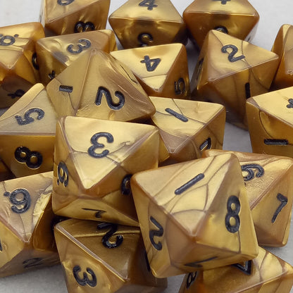 Dice gold-silver-bronze