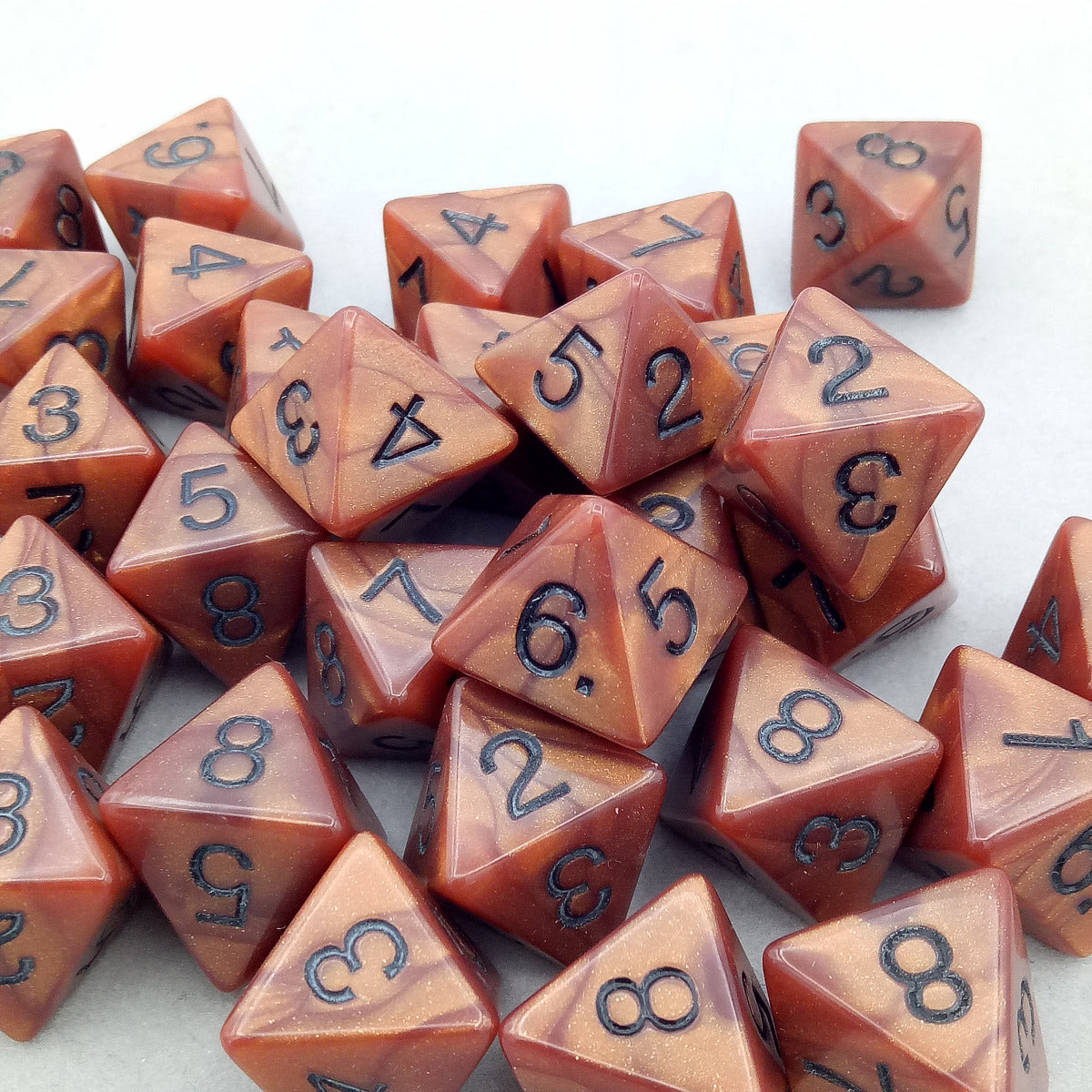 Dice gold-silver-bronze