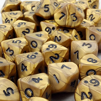 Dice gold-silver-bronze