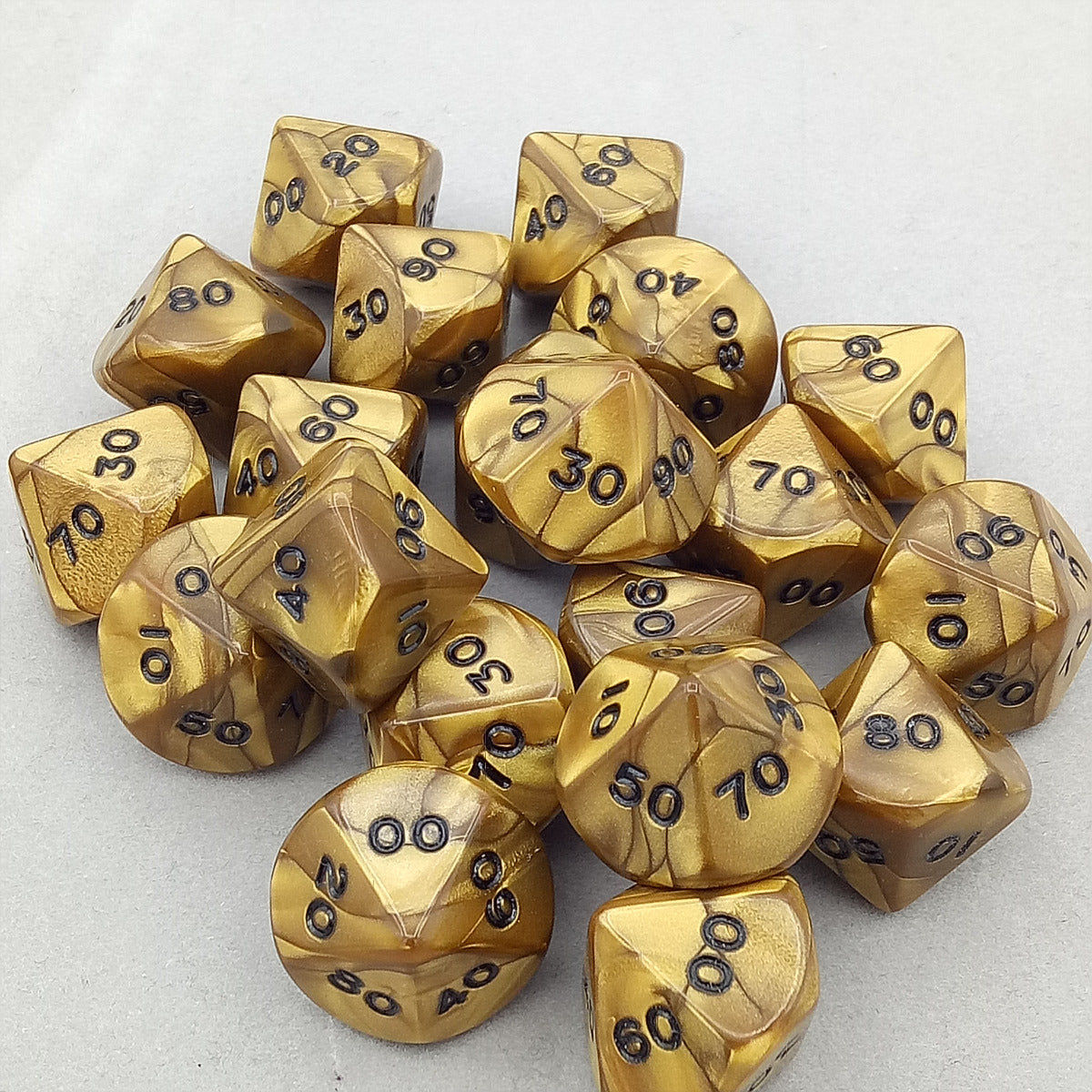Dice gold-silver-bronze