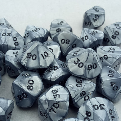 Dice gold-silver-bronze