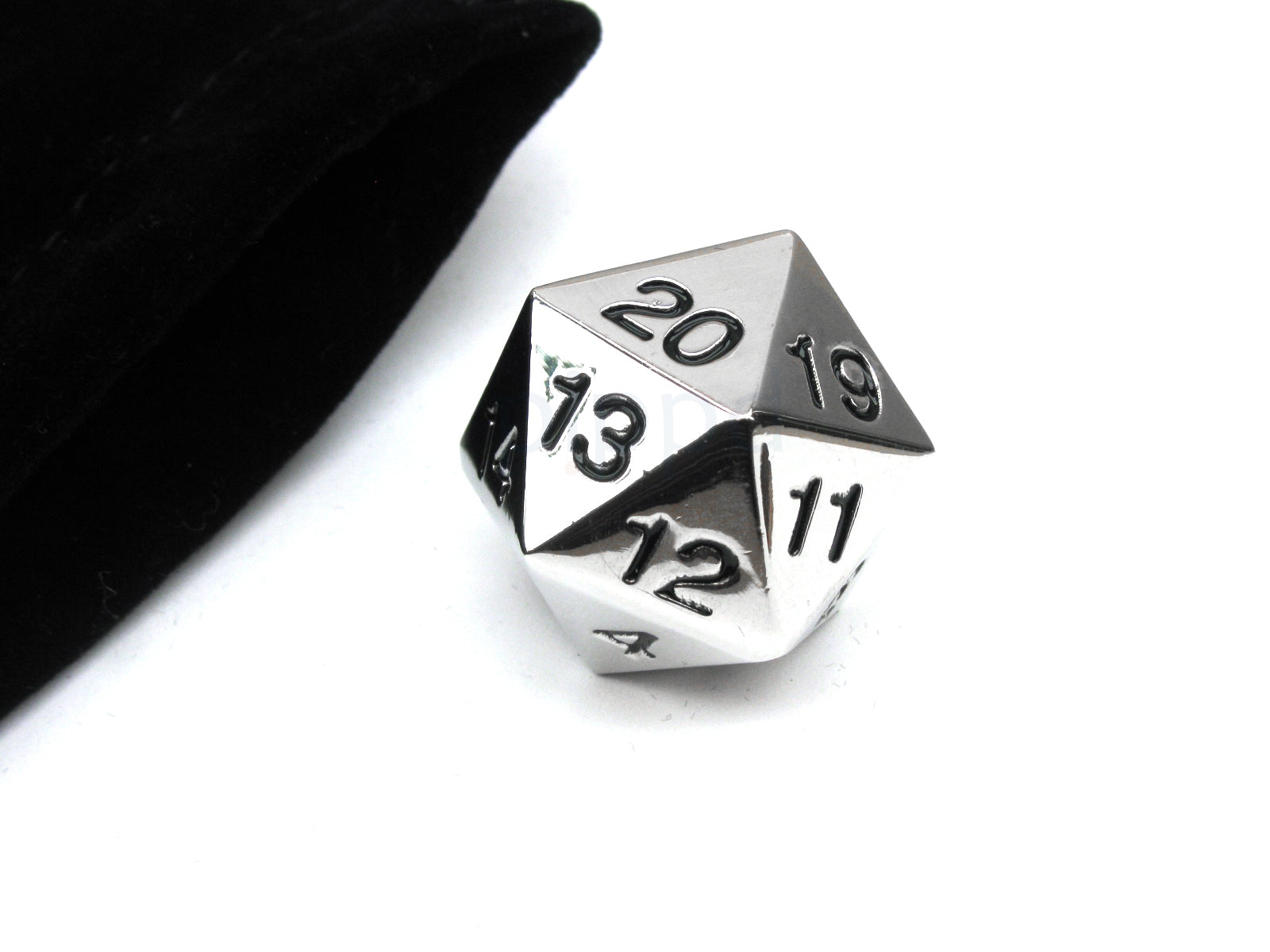 Metal Dice D20+Bag