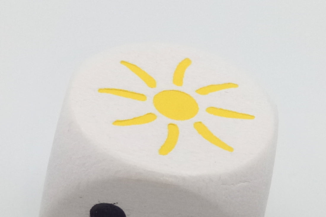 Sonnenwürfel aus Holz
