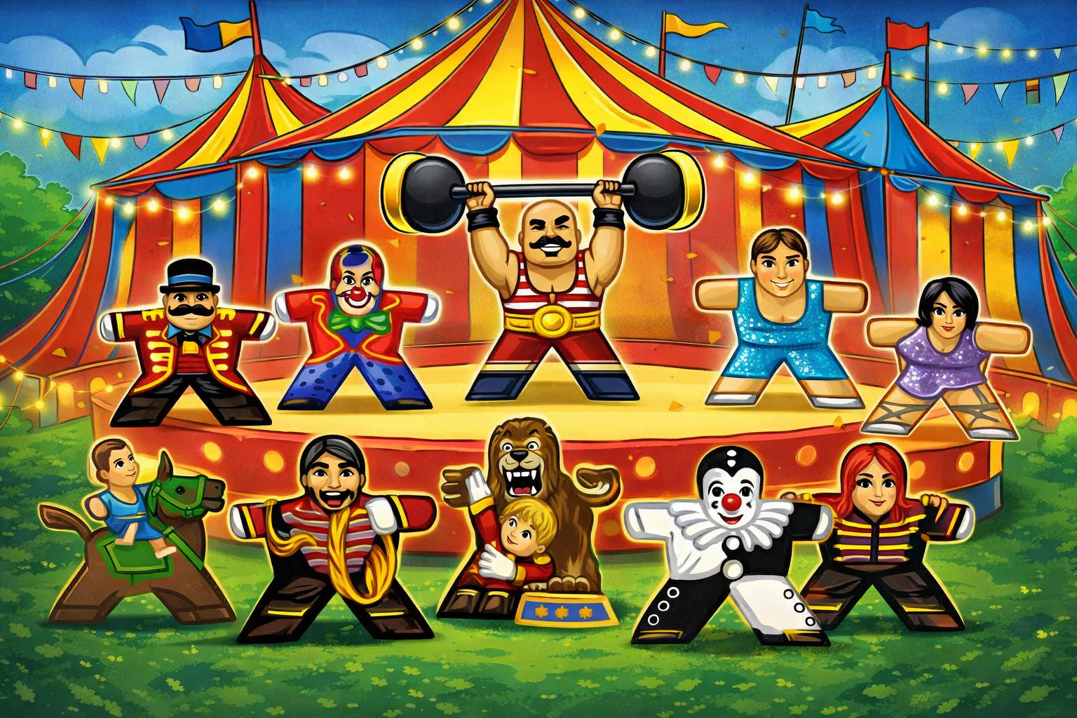 Miniature game world Circus
