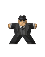 Gangster 1 - Aufkleber für Meeple