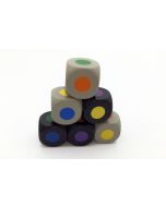 Color dice of width 16 mm-