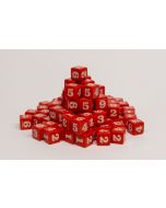 100 Number dice red