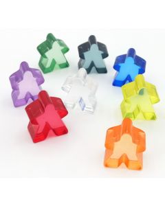 Carcassonne transparente Meeples schmal