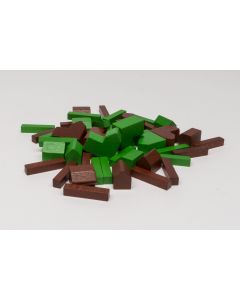 Wooden parts for Settlers base game 5-6 Players