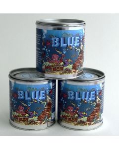 BLUE in metal box 