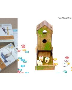 Wingspan Combi-Set complete card set GERMAN and dice tower bird feeder