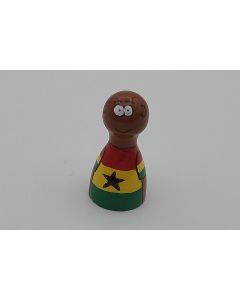Handbemalte Pöppel - Ghanaer