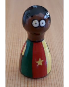 Handbemalte Pöppel - Kameruner