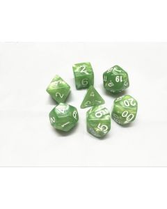 Pale Green pearl dice set