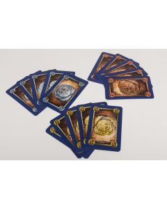 Small cards with coin imprint