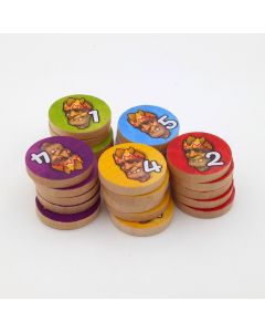 Discs with value 1-5 FACE
