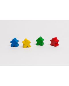 500x wooden meeple blue - auction, starting price 100 EUR