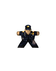 Police officer 1 (USA) - Label for Meeples