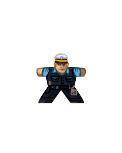 female Police officer 1 (Germany) - Label for Meeples