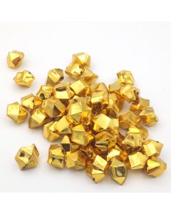 Set 50 crystal gems shining gold nuggets
