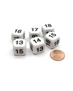 Math dice number dice 13-18