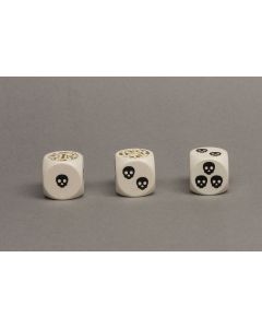 Special dice with imprint skull