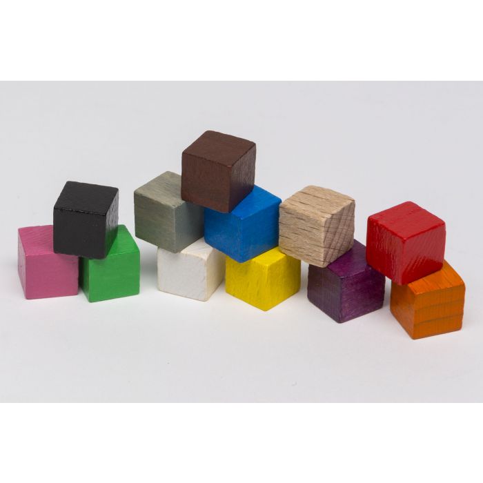 Buy 10mm Colored Wooden Cubes Online Game